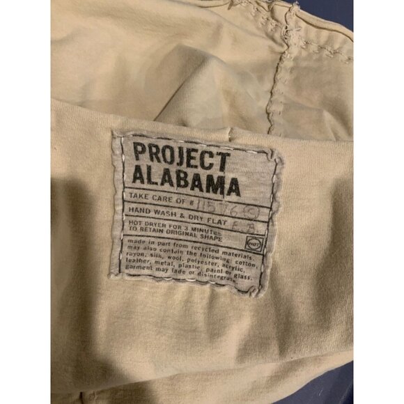 Project Alabama Tan Designer Patchwork Skirt W/ Raw Edges, Size NA - Picture 7 of 7